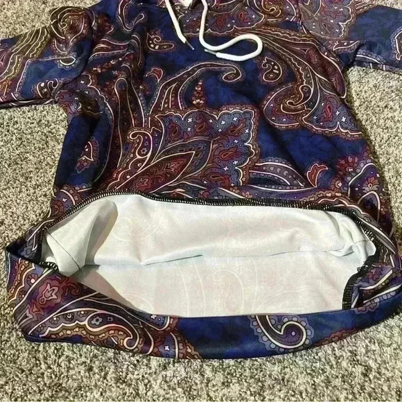 Persona Custom Clothiers-Paisley Print Hoodie- size XS- EUC- Retail Over $100! - Picture 8 of 10